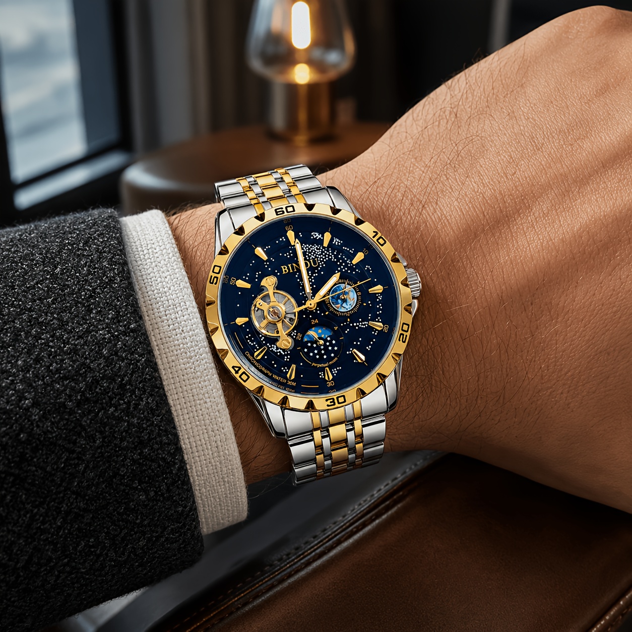 Starry Night Luminous Automatic Mechanical Watch, Unisex