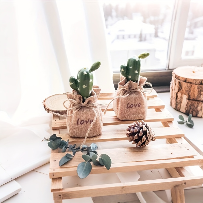 cactus mini potted artificial plant office - Temu Cyprus