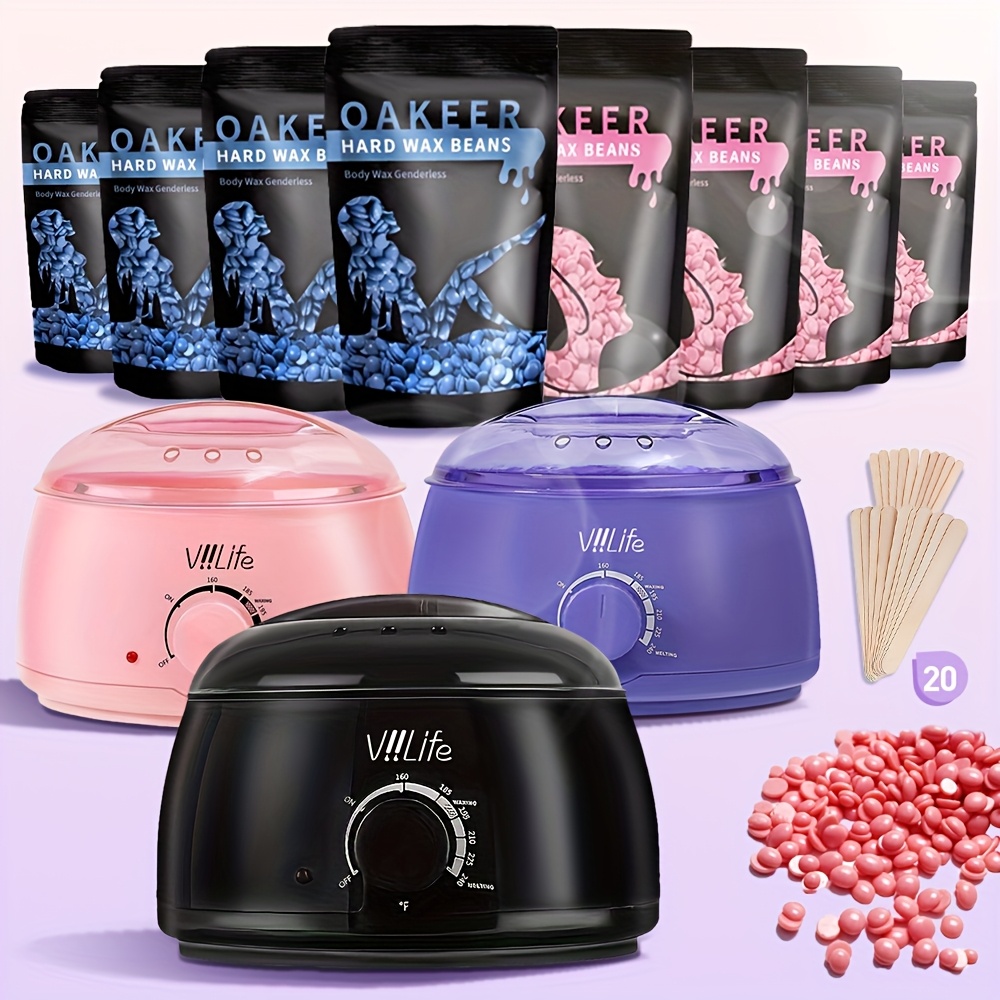 LINGQIAN Pot à cire pour bougie électrique avec bec verseur Pour la fabrication de bougies, 1.5L machine de fonte cire bougie Pour adultes(café