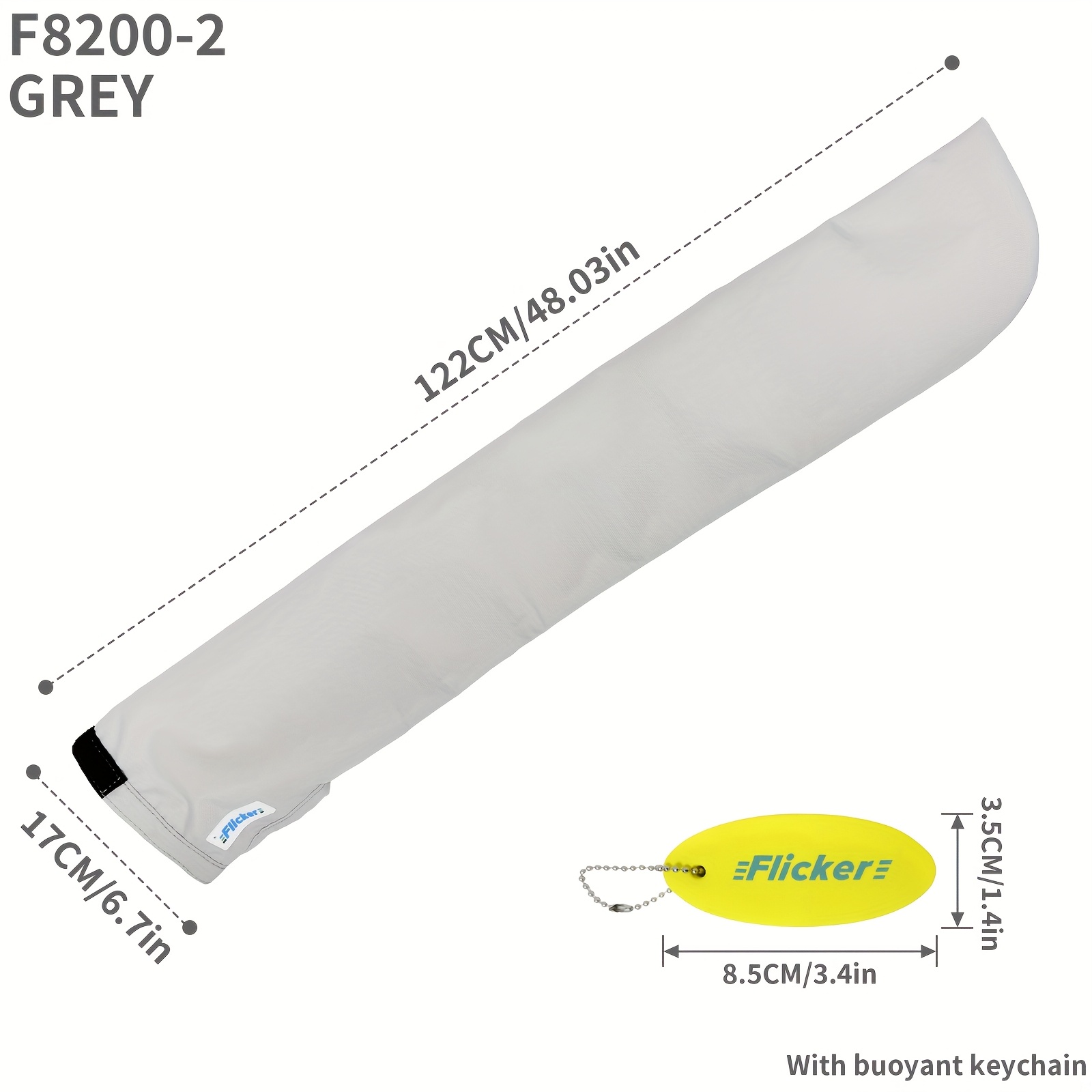 TEMU Copertura per barca a vela Flicker, tessuto Oxford in poliestere 100% premium, chiusura resistente, resistente ai UV, cuciture rinforzate,