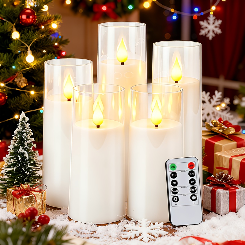 JOSU Velas Sin Llaa, Decoración De Navidad, 20 Unidades, Ipereables