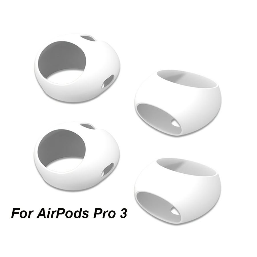 TEMU 4pcs Embouts d'oreille ultra-fins en silicone pour | Compatible avec la coque, antidérapants et anti-rayures | Embouts souples pour oreillettes