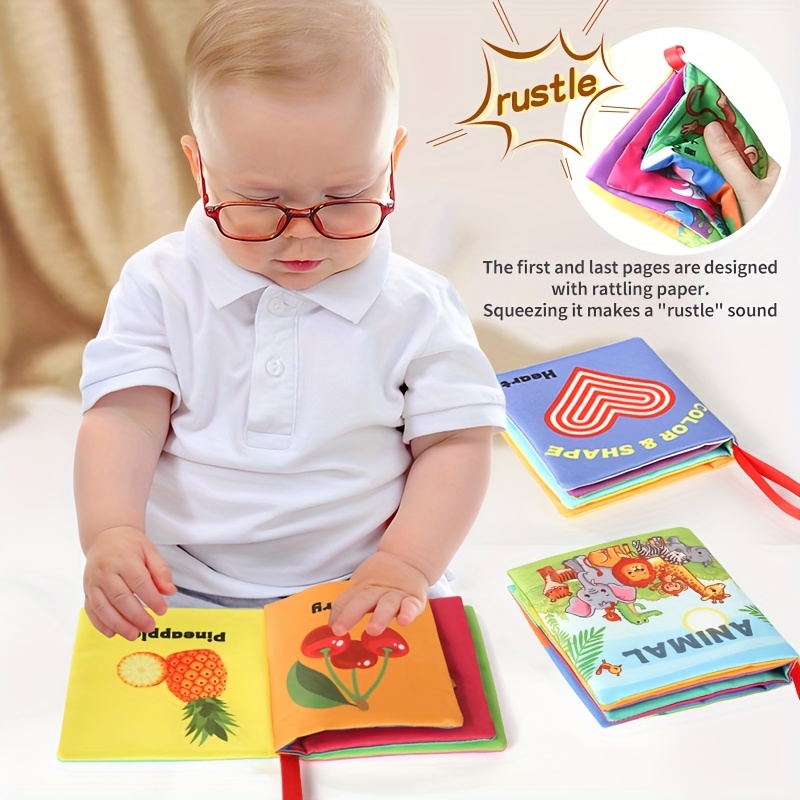 Washable Tear-Resistant Cloth Book, Infant Sensory Toy