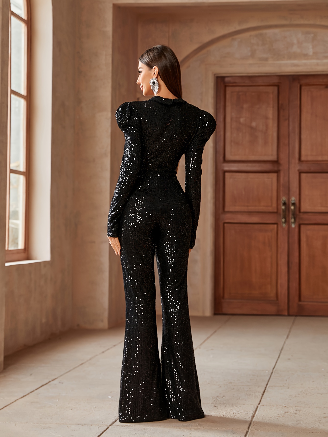 Sequin one piece jumpsuit sale