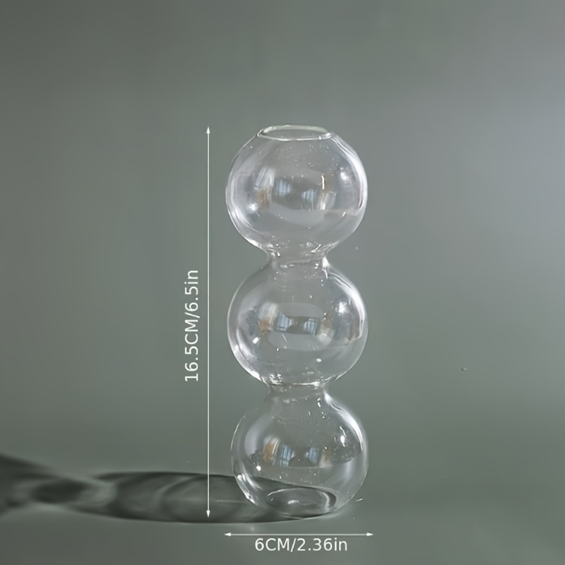 Clear Glass Bubble Hydroponic Vase Cute Style Bubble Vase - Temu