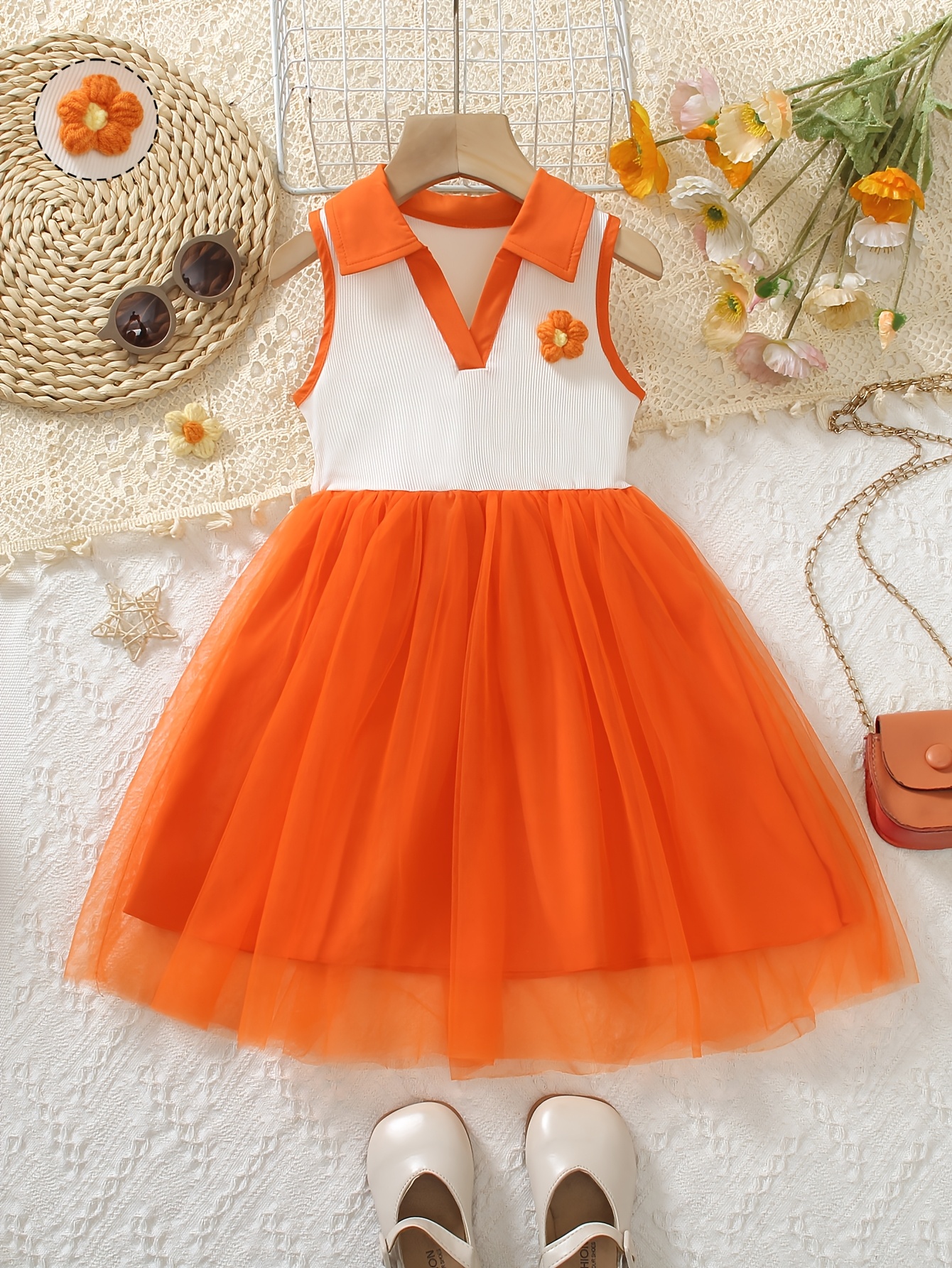 strapless open back dress The Aspen Floral Smocked Midi Dress main image 1