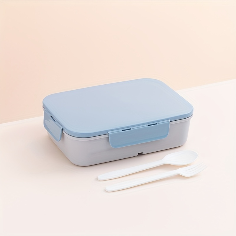 Simple Divided Plastic Lunch Box Student Portable Lunch Box Travel Bento Box Kitchen Storage Container,back To School