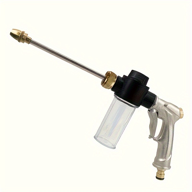 

A Portable Water Gun, Car Gardening Watering Hose Water Foam Nozzle, Suitable For Car, ,