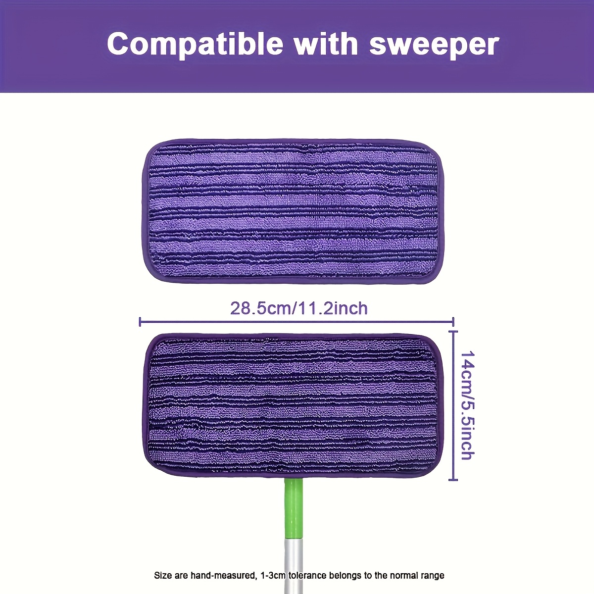 4   assembly microfiber mop pad compatible with   sweeper deep cleaning reusable dust removal refill pad   home cleaning details 3