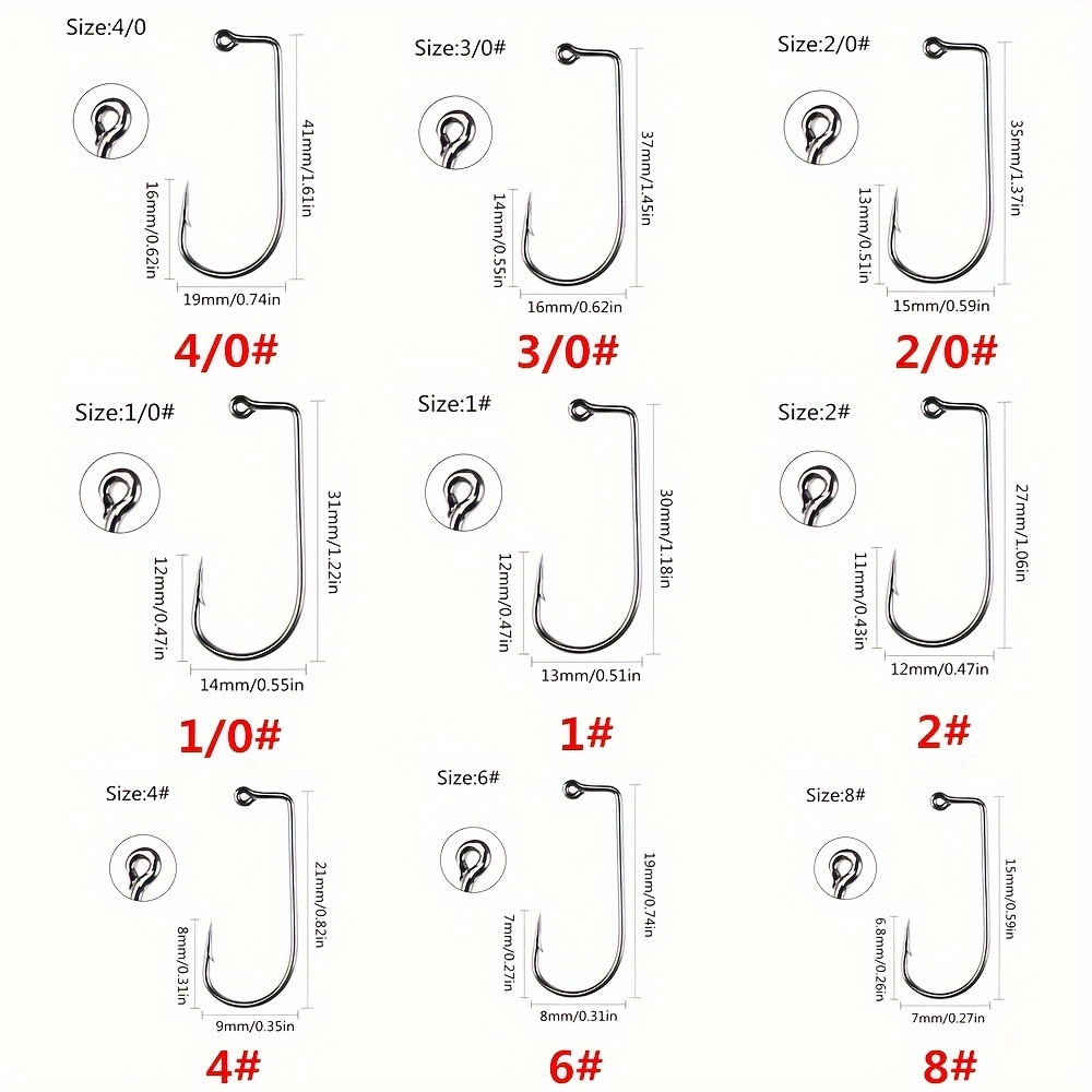 90 Degree Fishing Jig Hook High Carbon Steel Fishing Hooks - Temu