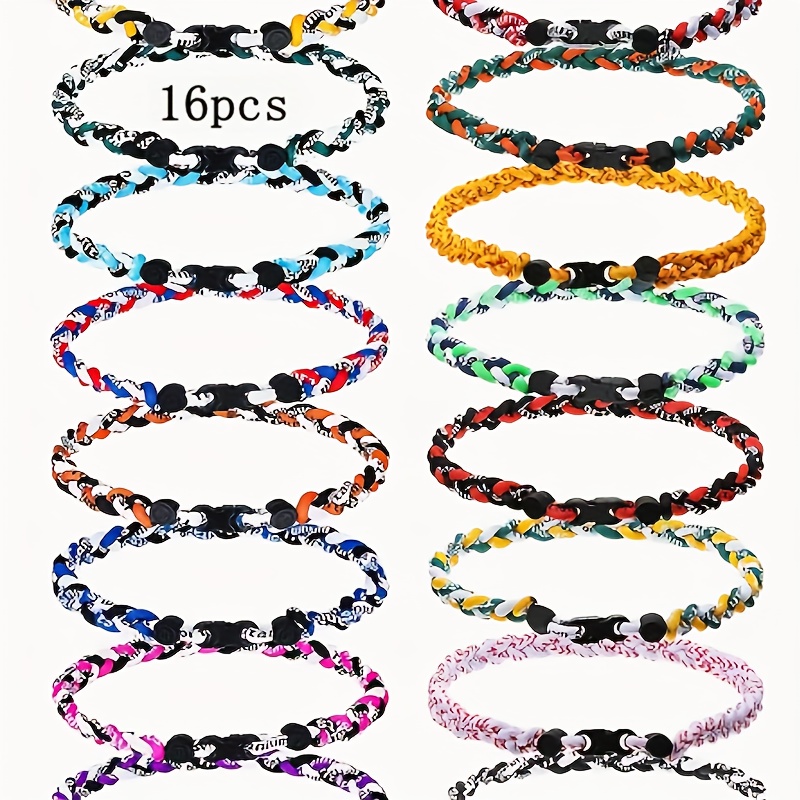 braided baseball necklace sold on Temu United States