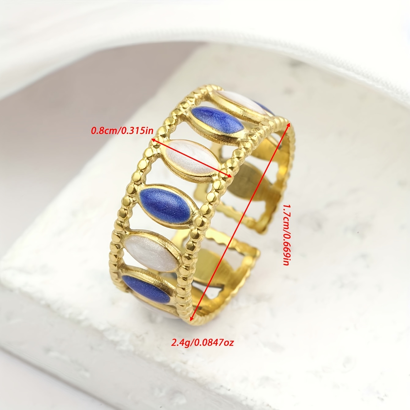 Minimalist Geometric Stainless Steel Open Ring