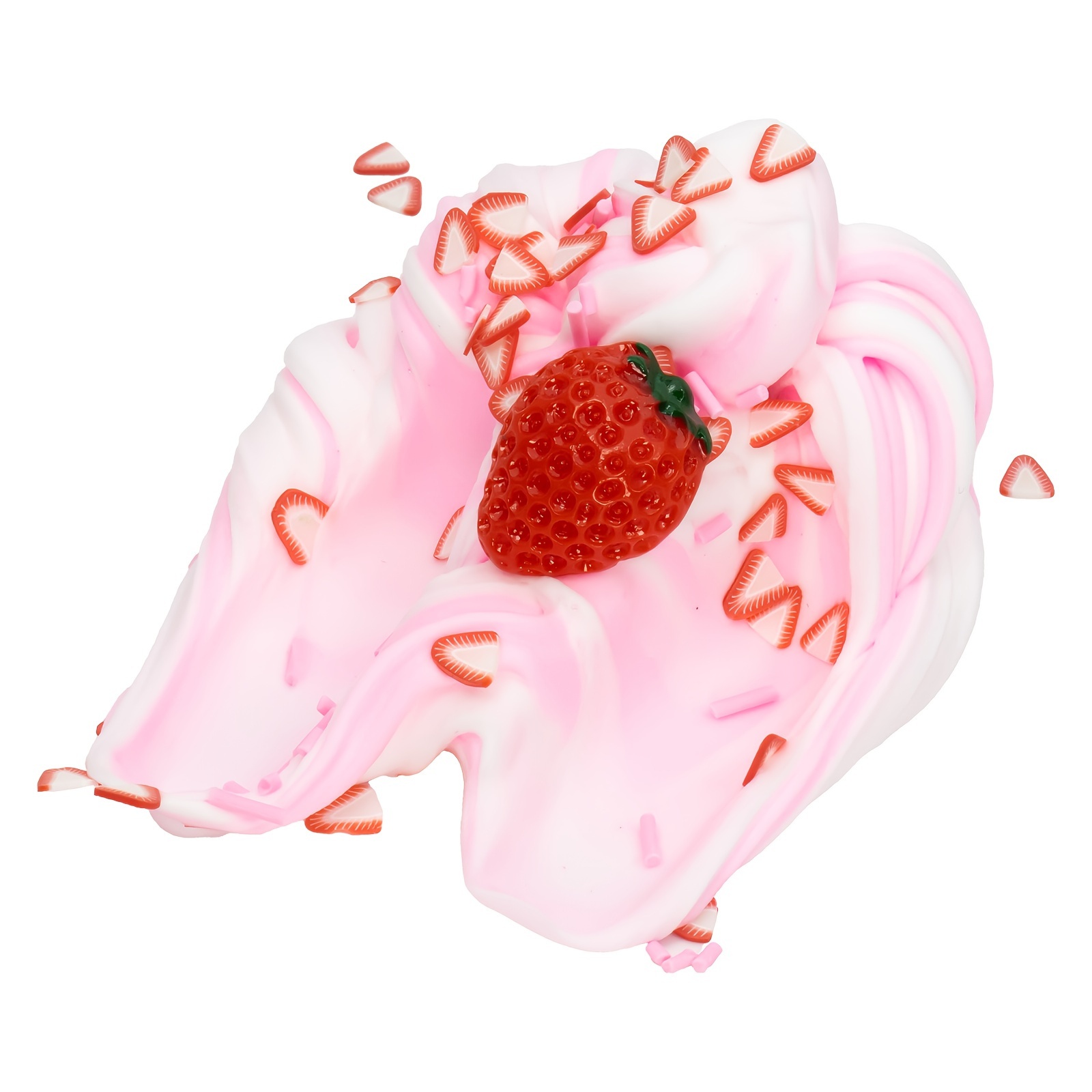 dragon fruit strawberry stretchy slime kit non sticky diy Temu