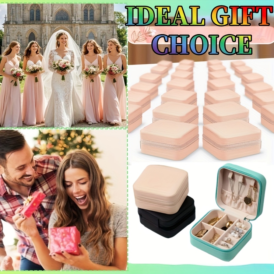 8 20pcs travel jewelry case bulk bridesmaid gift boxes small jewelry box mini organizer box for   gift for valentines day mothers day christmas and graduation season Product details 0