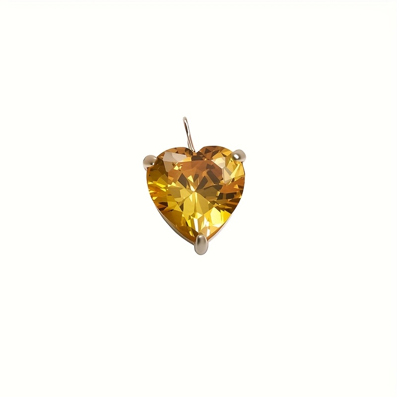 Star and Heart-Shaped Colorful Zirconia Pendant