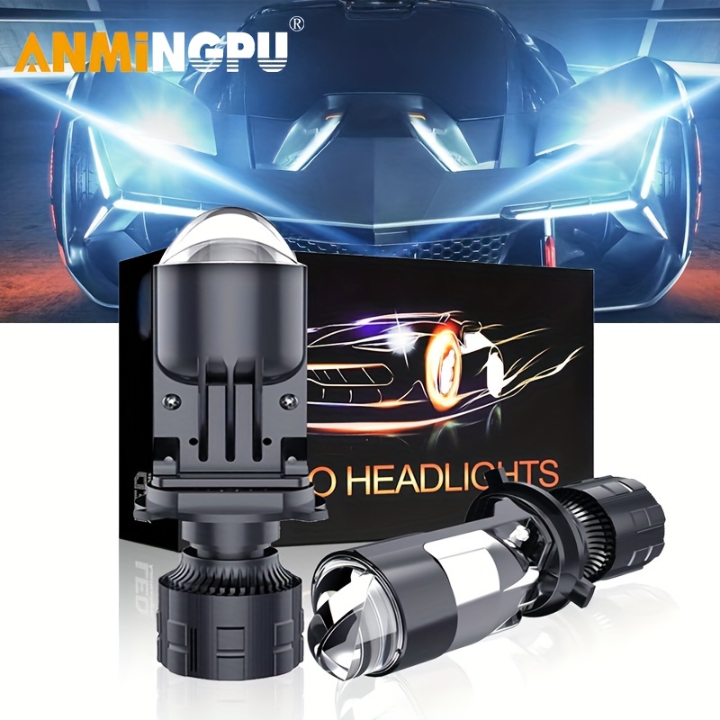 Coppia Lampade LED h4 auto, 6500K Alta Potenza E Luminosità Plug and Play,  IP67