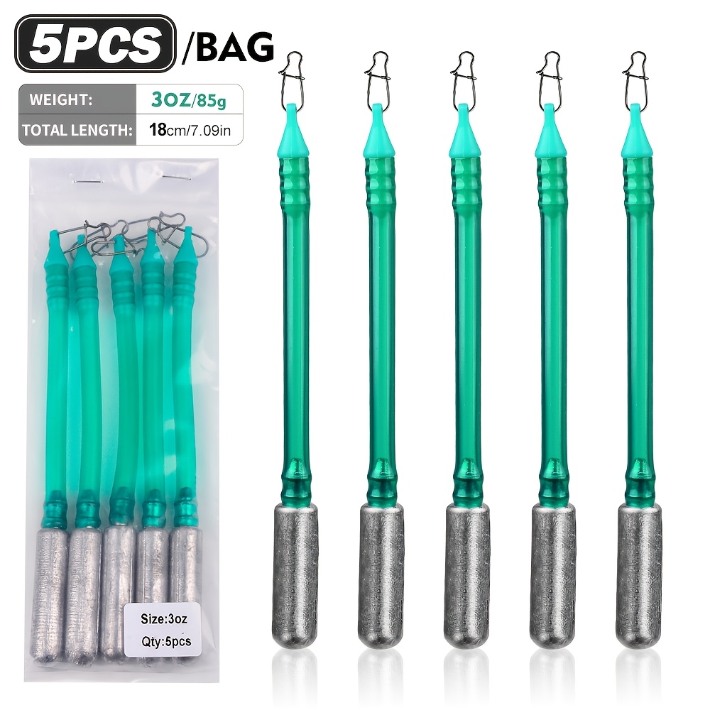 5pcs Catfish Dragging Weights | 1.5oz/2oz/3oz/4oz Sizes, Transparent Lead Weights For Catfish Fishing, Suitable For Saltwater And Freshwater