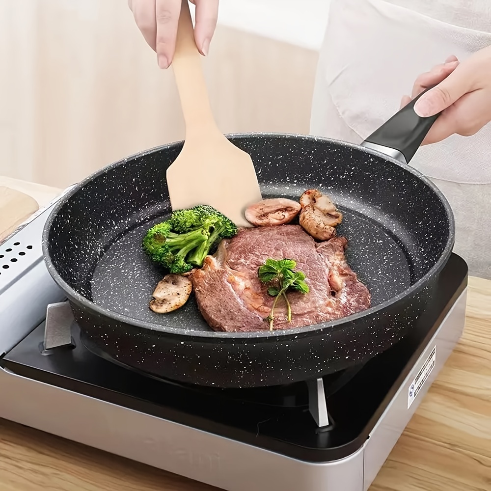 

Frying Pan, 5-layer Marble Coating, 26cm Cast Iron , -free, Compatible With Gas , Hand Wash Only, Home Kitchen Cookware