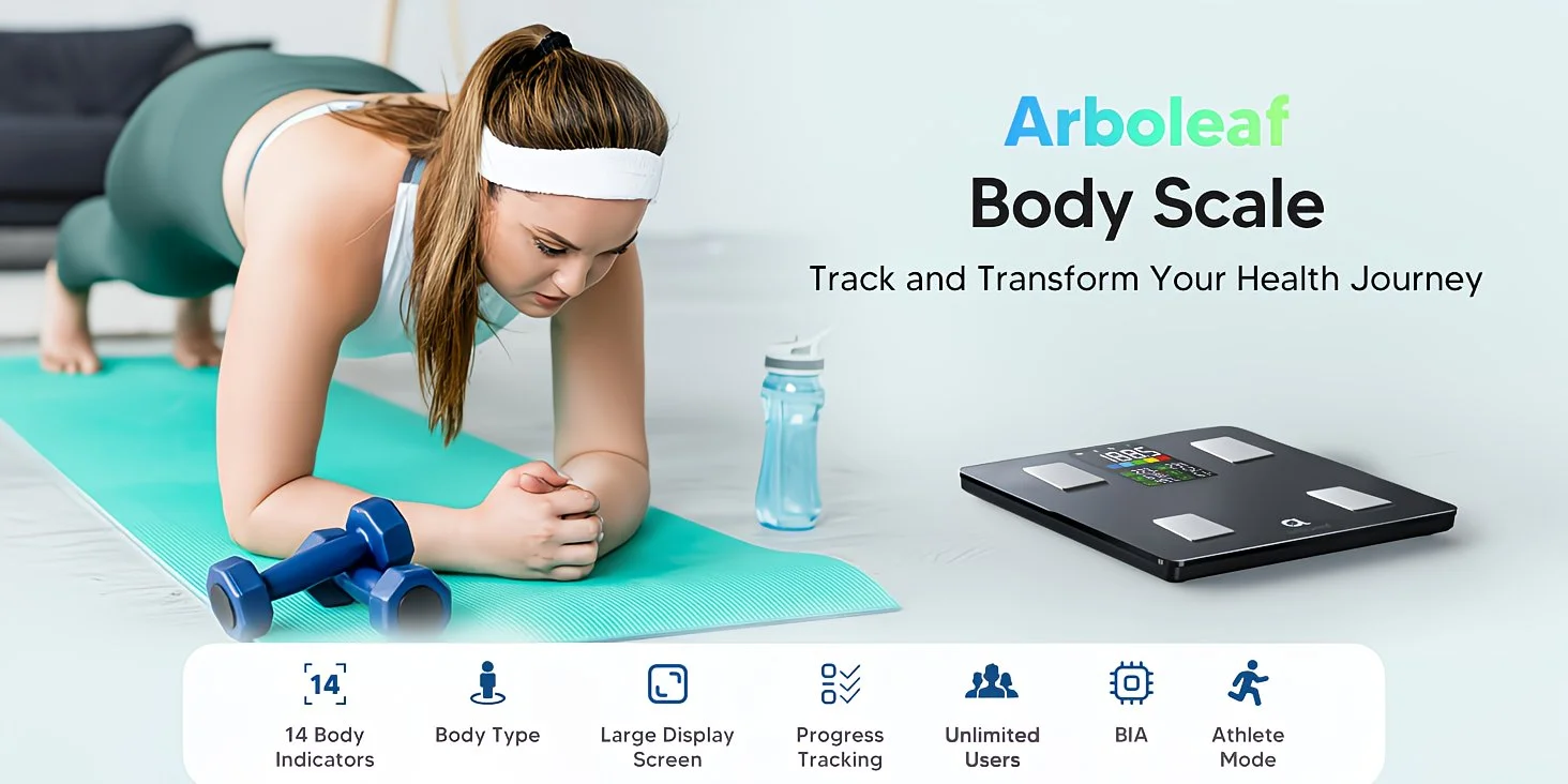 Smart Digital Body Fat Scale - 14 Metrics & 500lb Capacity – detail 3