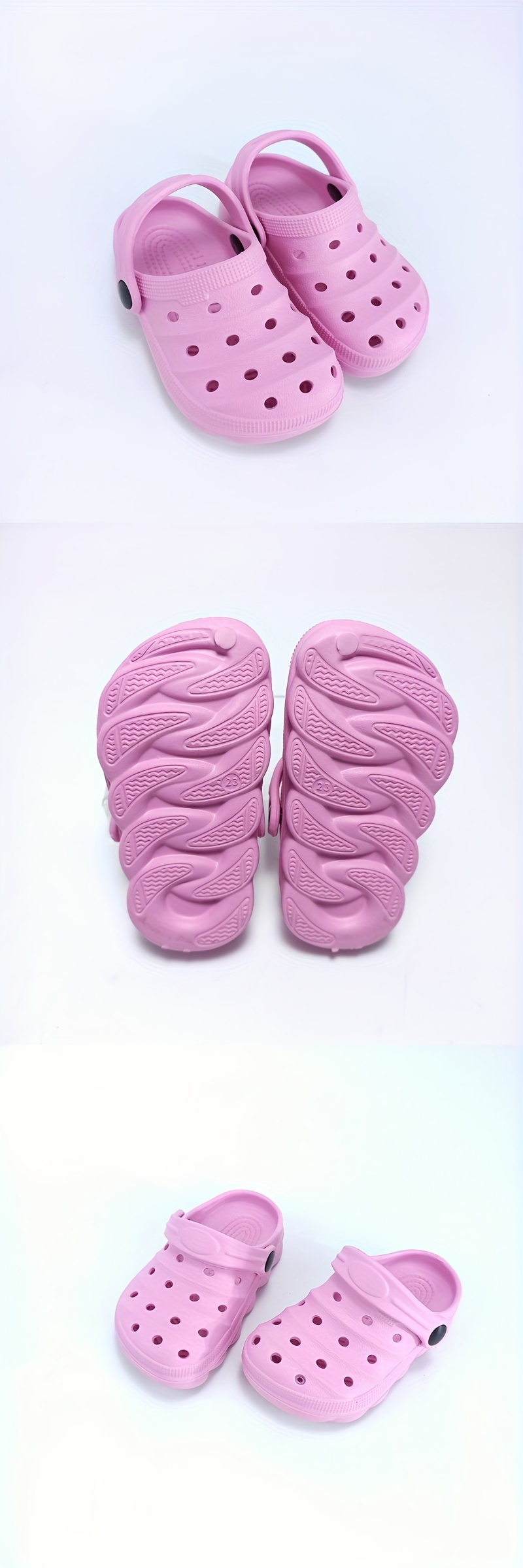 Casual Solid Color Breathable Clogs For Girls, Quick Drying Lightweight Anti Slip Clogs For Indoor Outdoor Beach Pool, Summer