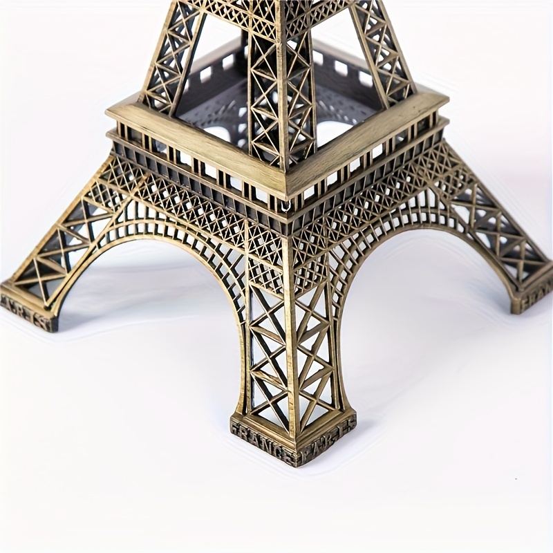 

Elegant Large Iron Tower Statue - Antique Bronze Alloy, Perfect For Desktop Decor & Gifts, Ideal For Parties And Home Accents