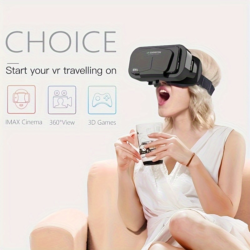 without battery 3d movie phone vr headset for adults watching movies adjustable comfortable details 5