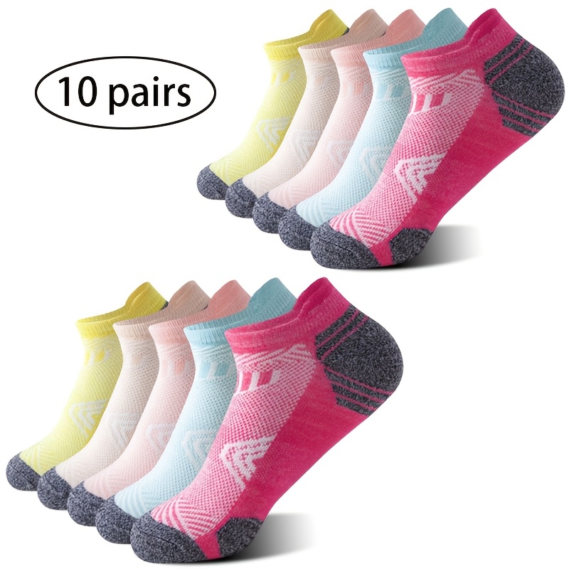 Image of 5/10/30 Unisex Compression Socks; , Breathable, Comfortable Sports Short Socks; Daily Wear Invisible Socks; 95% Polyester Fabric; Low-cut Design; Essential For Outdoor Running And Fitness