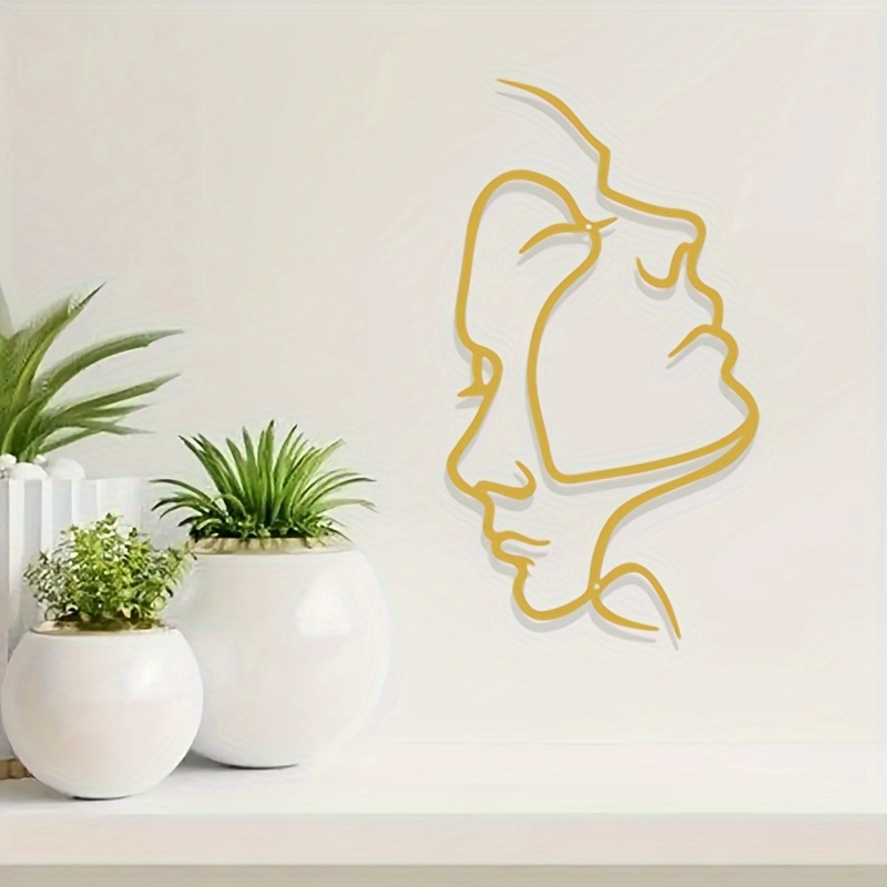 TEMU 1pc Metal Wall Decoration Hanging, Suitable For Living Room, Bedroom And Restaurant