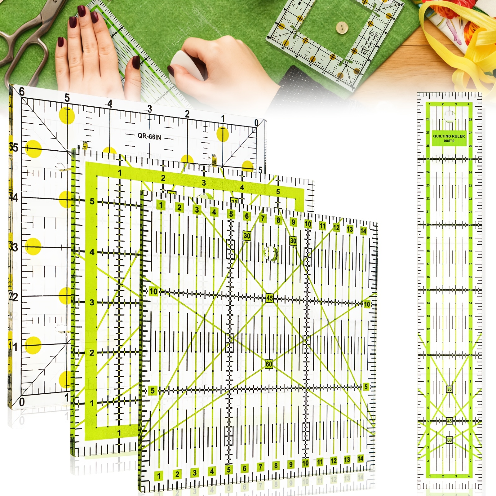 quilting rulers sold on Temu United States