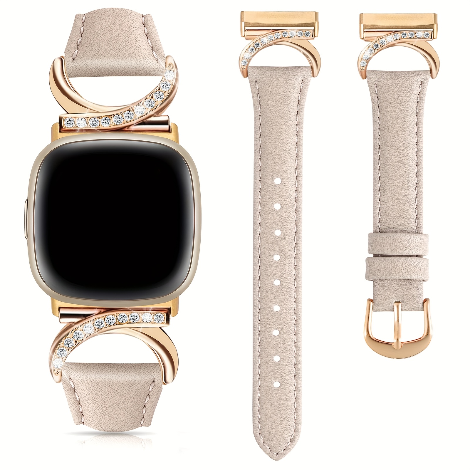 Crescent Band Compatible With Fitbit Versa 4/versa 3/fitbit Sense 2/sense, Ultra-thin Premium Strap For Women, Suitable For Versa 3/4 And Sense 2 Smartwatches