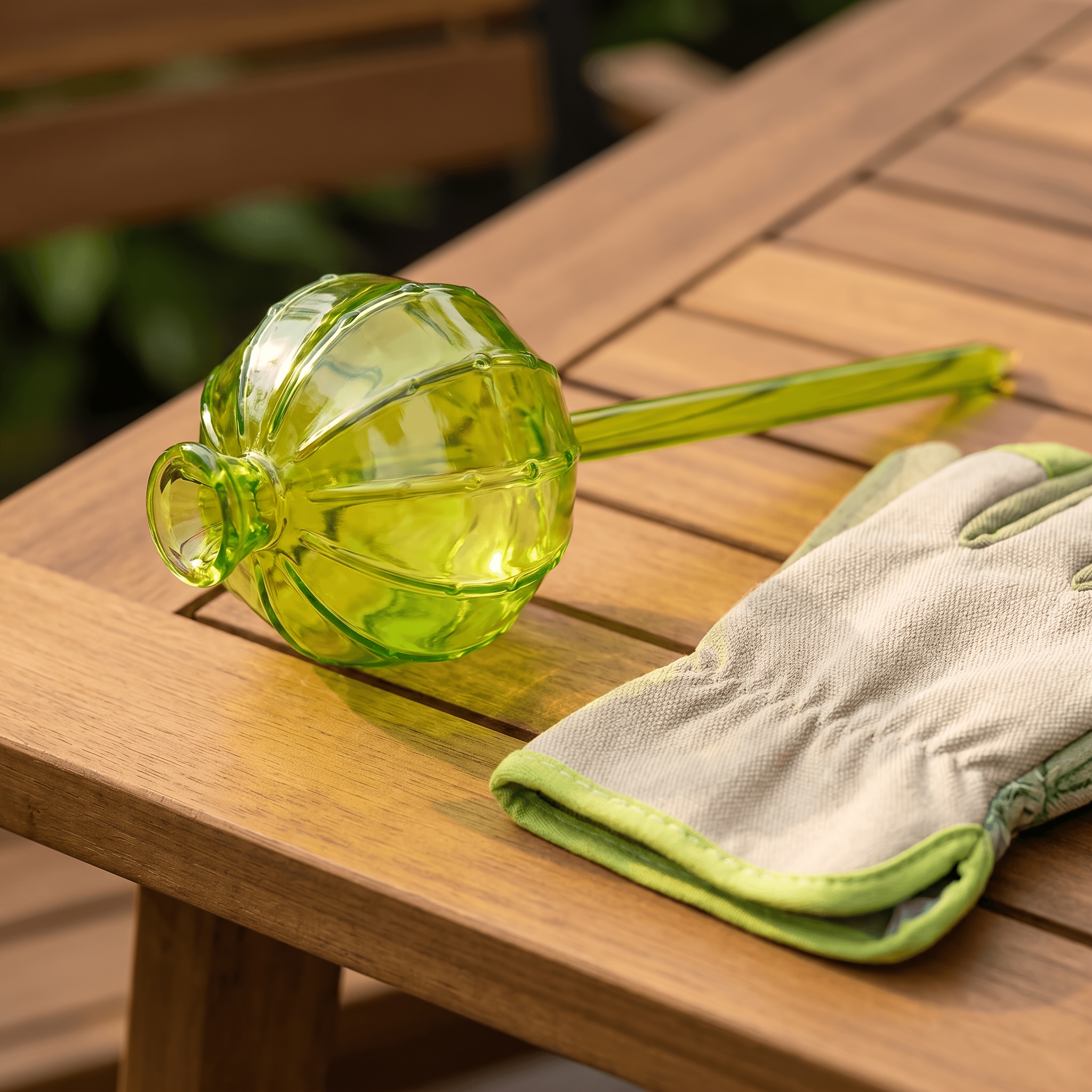 TEMU Confezione da 5 dispositivi di autoirrigazione per piante a forma di cactus, di plastica per l'irrigazione , decorazioni a forma , verde (senza