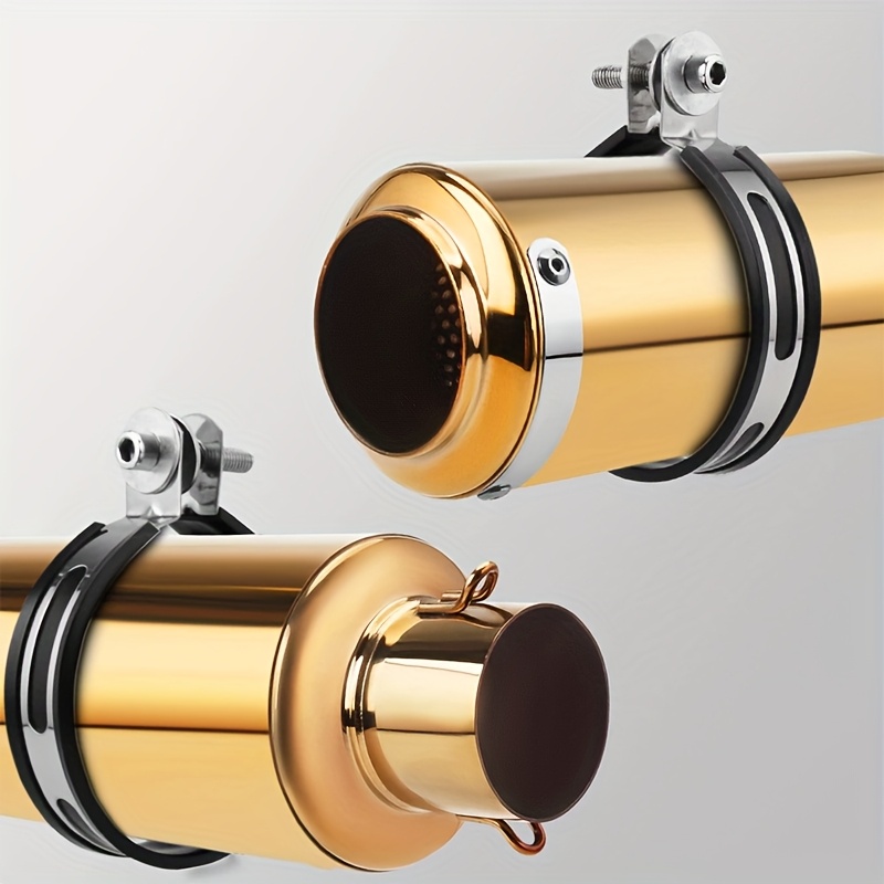 51mm diameter   racing stainless steel exhaust pipe   golden   universal for street touring enduro   motorcycles   enduro motorcycle pipe aesthetic pipe   construction motorcycle accessories details 3