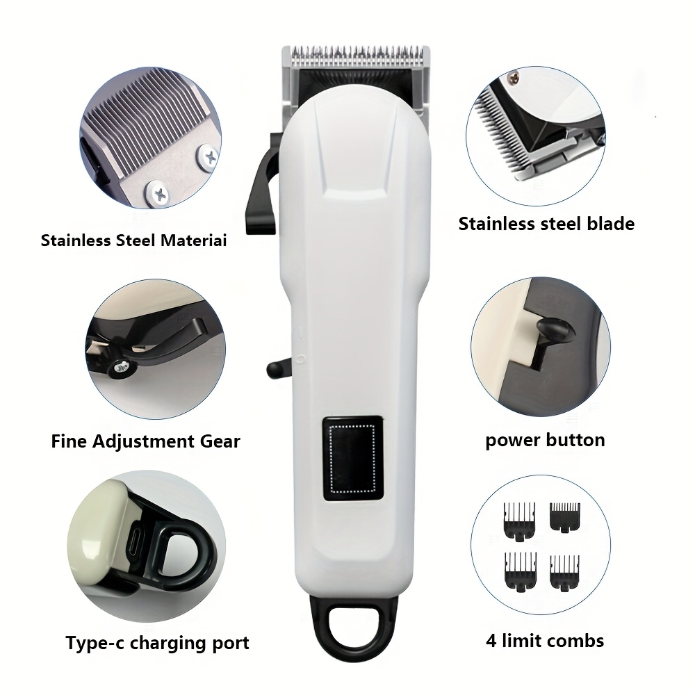 Men's Hair Clipper Professional Barber Kit, Vintage Electric Shaver for Men, Suitable for Personal Salon Stylist Use, Perfect Father's Day Gift