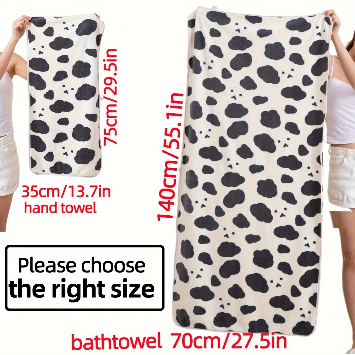 Dot Print Absorbent Towel 1pc  Towel, Absorbent towel, Towel set