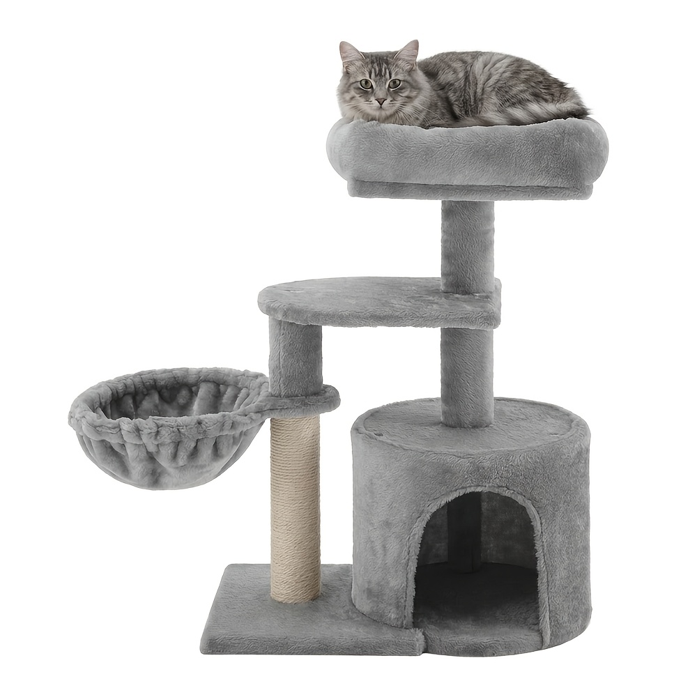 TEMU Arbre à chat, condo pour chat, centre d'activité pour chatons avec griffoir, petite tour pour chat