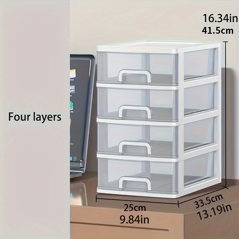 versatile multi drawer plastic organizer durable rectangular storage cabinet for office cosmetics accessories contemporary style with   closure options