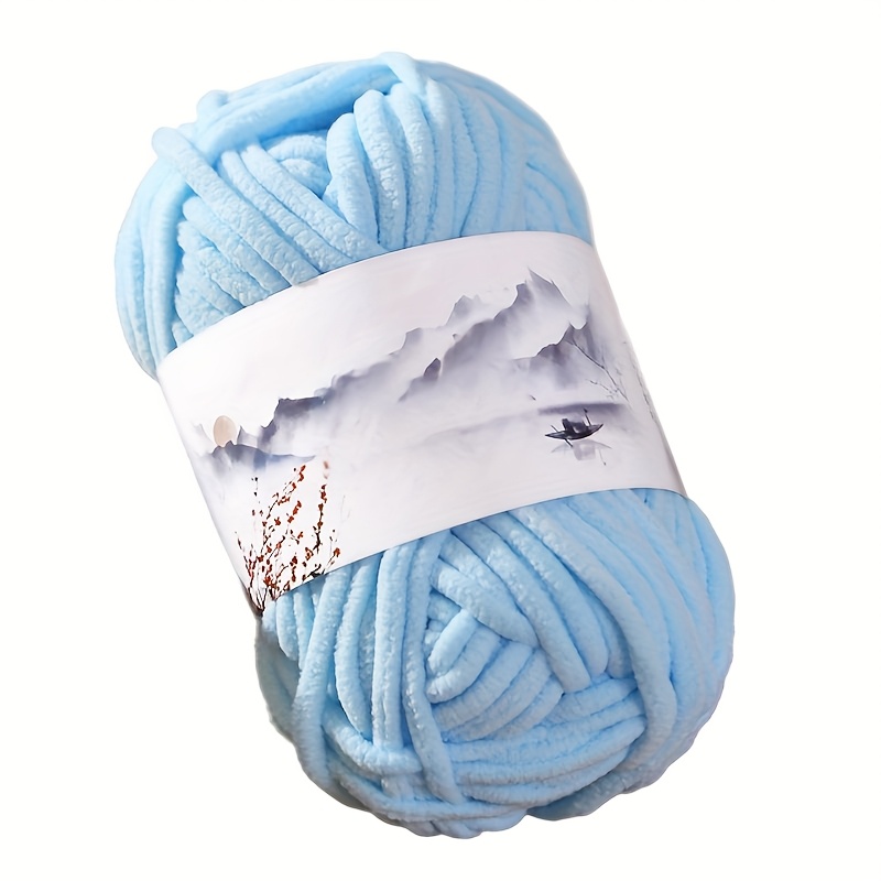 TEMU 1pc, 50g, Cloud Fine Ice Stick Yarn Ball Handcraft Doll Soft Coarse Yarn Scarf Thread Knit Sweater Crochet Slippers