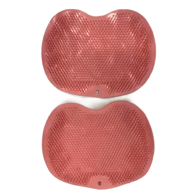 1/2/3pcs Bath Massage Pads - Pink, Wall-mounted Foot Scrub And Back Exfoliator With Suction Cup, Enhancing Relaxation And Skin Exfoliation, Skin Exfoliation Additions|decorative Bathroom Items