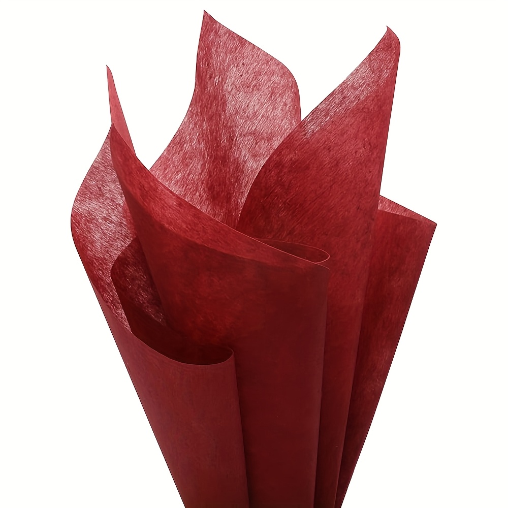 Image of 48pcs Gift Wrapping Paper Paper Flower Art Flower Shop Waterproof Solid Color Bouquet Liner Bag Flower Paper, Floral Packaging Paper, Florists Wrapping Paper, Handmade Packaging Supplies