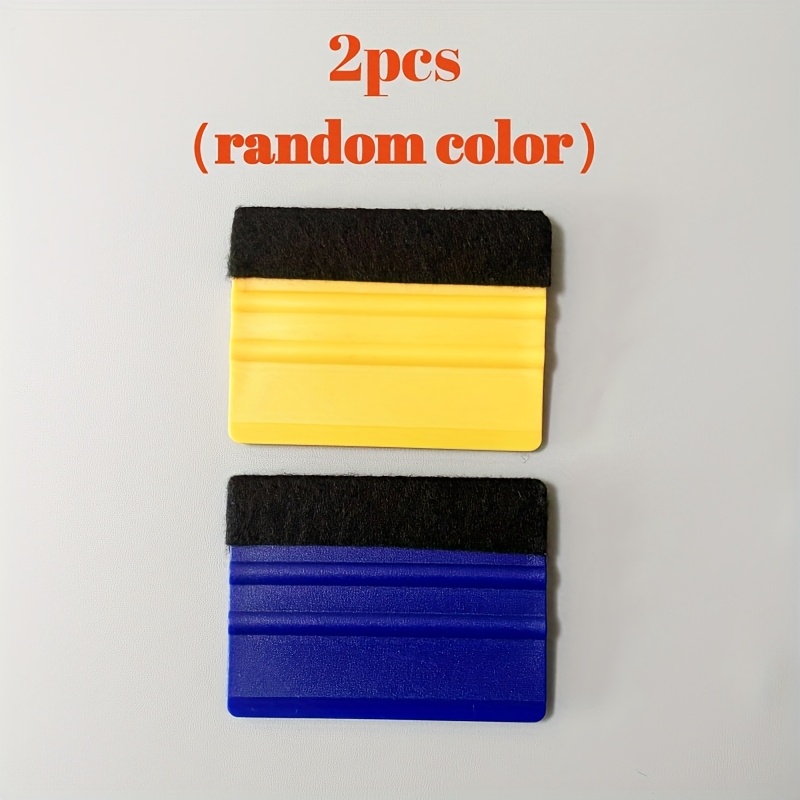 TEMU 2pcs/3pcs Grattoir de Film de Voiture, Couleur Aléatoire, Outil Anti-Rayures pour Film, Convient pour Film de Carrosserie de Fenêtre de Voiture,