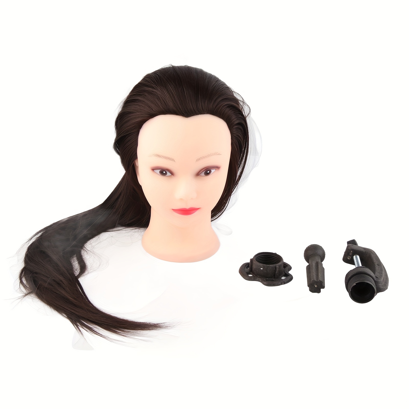 

Professional Unisex Mannequin Head - Long Straight Hair For Makeup & Hair Styling Practice