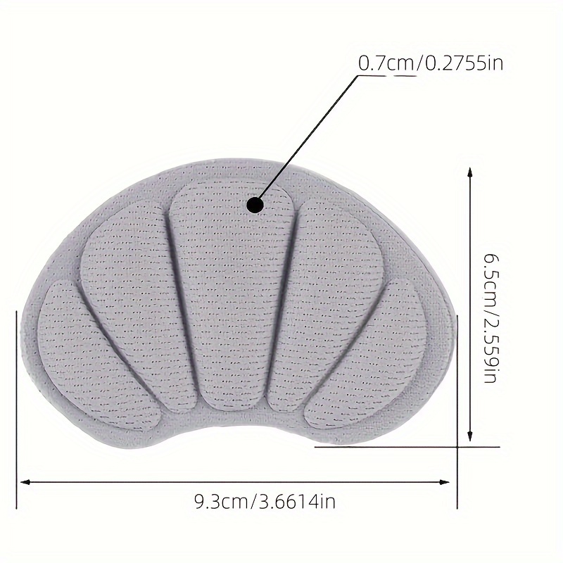 2pcs Comfort Heel Cushion Pads - Anti-Wear, Adhesive Feet Care Protectors for Shoes & Boots