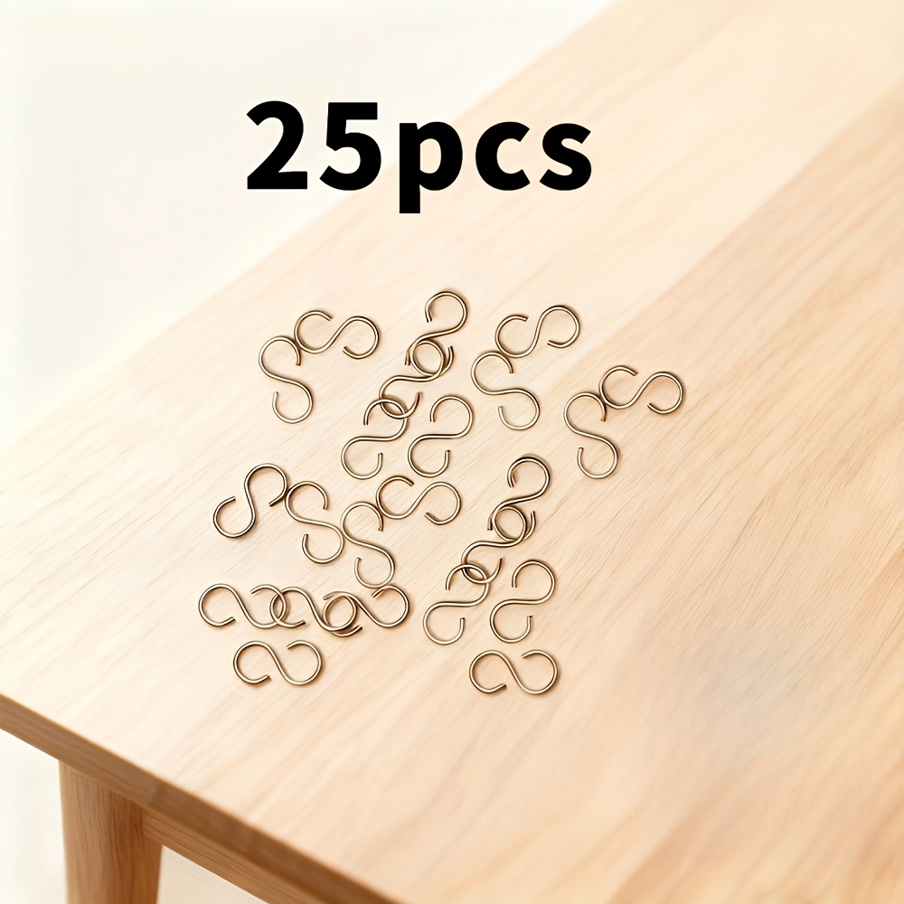 TEMU 25 Professional S-hooks Tools | High Temperature Resistant Stainless Steel Hooks, Heavy Duty, Suitable For Ceramic - Durable Kiln, For Clay And