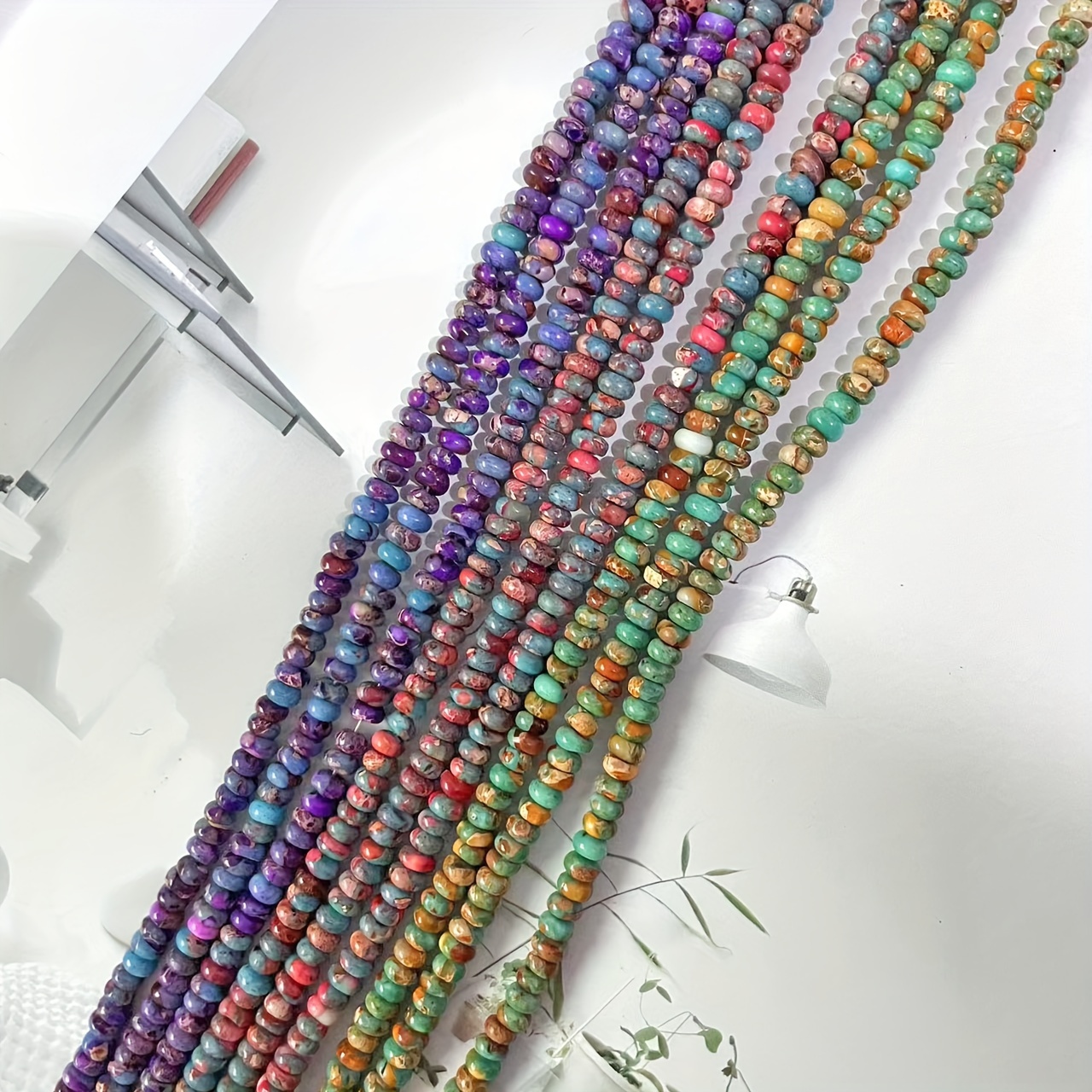 18Cm Imperial Stone Abacus Beads String for Handmade Jewellery