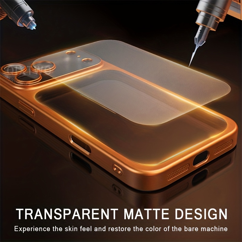 Luxury Matte Transparent Wireless Charging Phone Case for iPhone 13/14/15/16/17 Air Pro Max with Shockproof Lens Film and Clear Back Cover, Dropresistant Cover, Minimalist Style, Sleek Design, Highquality Case, Iphone Users, Gadget Lovers Luxury Matte Transparent Wireless Charging Phone Case for iPhone 13/14/15/16/17 Air Pro Max with Shockproof Lens Film and Clear Back Cover, Dropresistant Cover, Minimalist Style, Sleek Design, Highquality Case, Iphone Users, Gadget Lovers