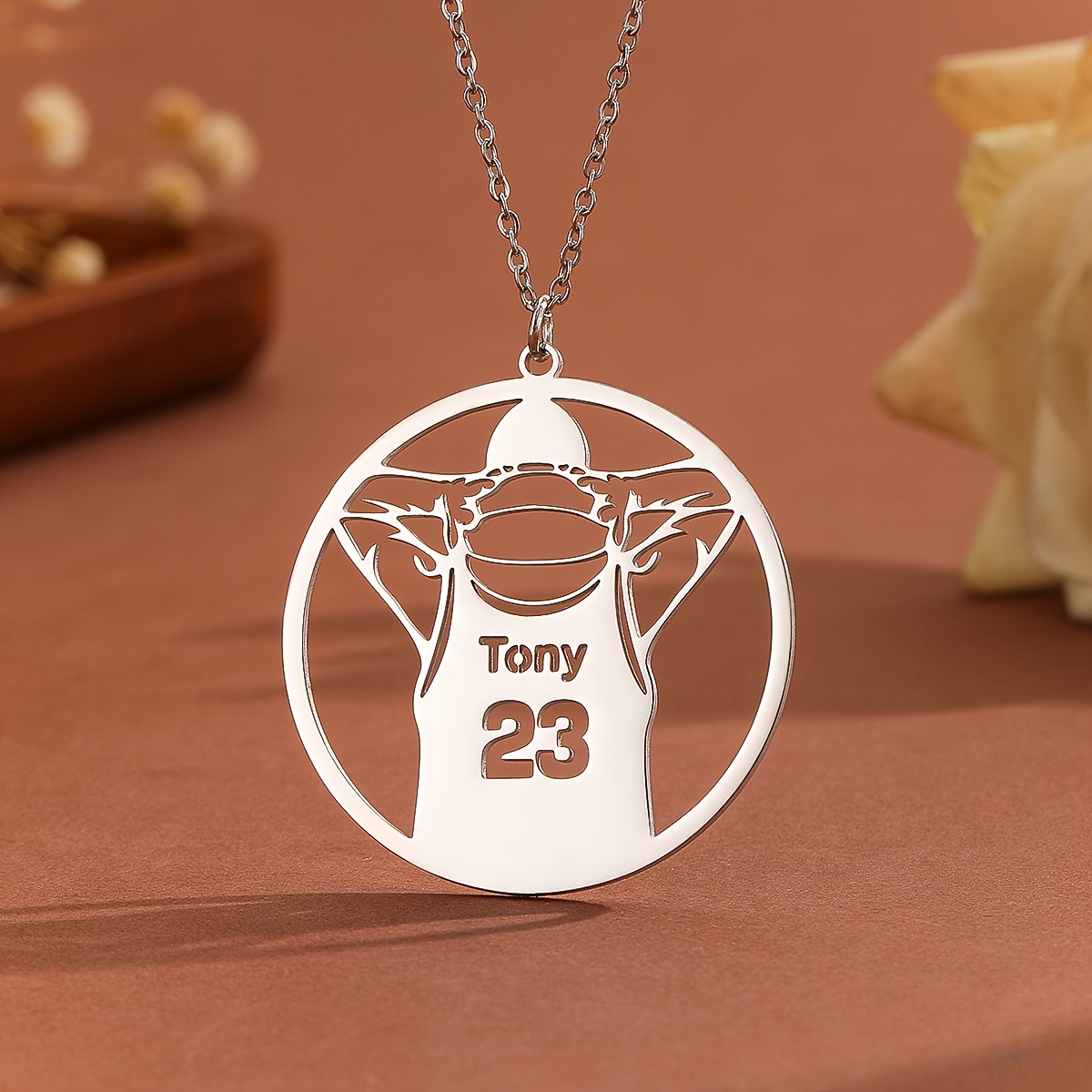 yfn basketball necklace s925 sterling silvery basketball Temu Canada