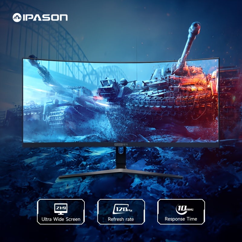 

Ipason Gaming 29.5-inch 21:9 Ultrawide (e3025w-m)-wfhd (2560 X 1080), Smart Tv, 120hz 10ms, Freesync Compatible, Displayport, Hdtv, Black