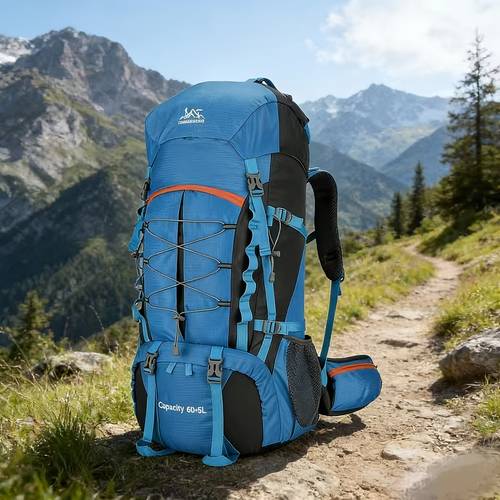 mochila de viaje, camping y senderismo de gran capacidad de 65 litros