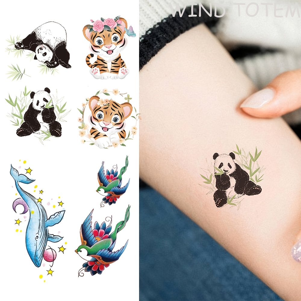 finger small panda tattoo - Iceland, image size:1000x1000