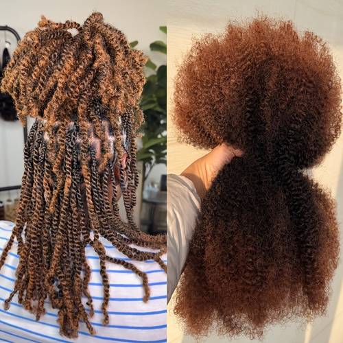 14 inch fold 100g afro bulk hair for micro twist natural black afro braiding synthetic hair for locs micro locs springy twist crochet hair for 1b301b